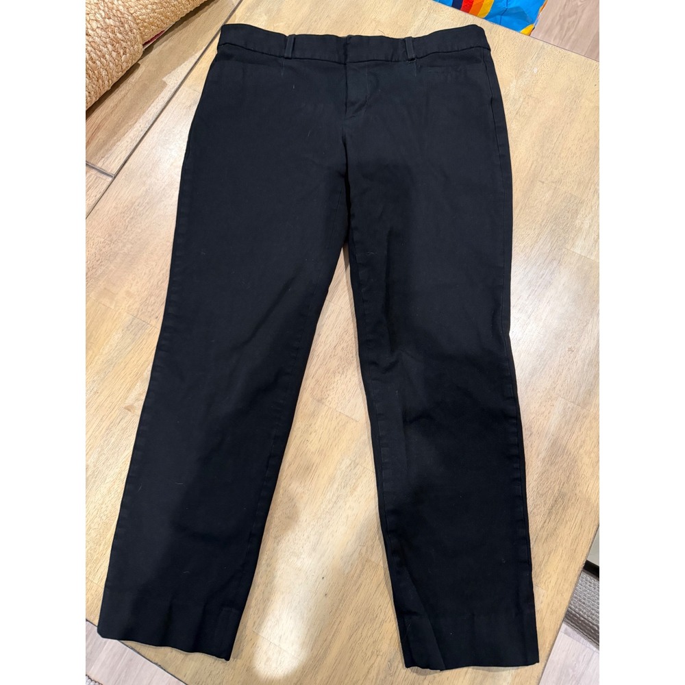Banana Republic Sloan Fit Black Dress Pants Trousers Womens Size 10 Mid Rise